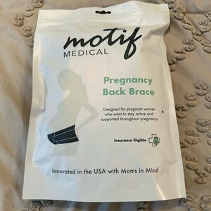 Motif Medical Pregnancy Back Brace - White